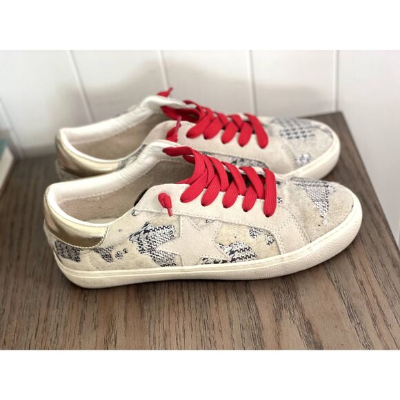 Steve Madden Star Court Philosophy Sneaker Women's Size 7.5 M Textile Cowhide - Picture 3 of 16